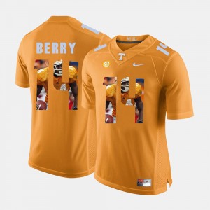 Men's Tennessee Volunteers #14 Eric Berry Orange Pictorial Fashion Jersey 983719-996