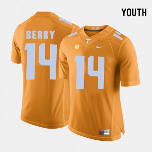Youth Tennessee Volunteers #14 Eric Berry Orange College Football Jersey 802673-396