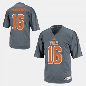 Youth Tennessee Volunteers #16 Peyton Manning Gray College Football Jersey 504699-324