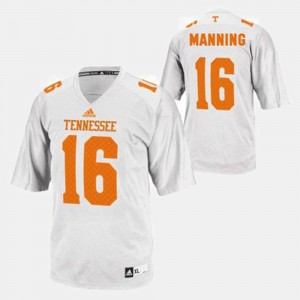 Men's Tennessee Volunteers #16 Peyton Manning White College Football Jersey 334801-378